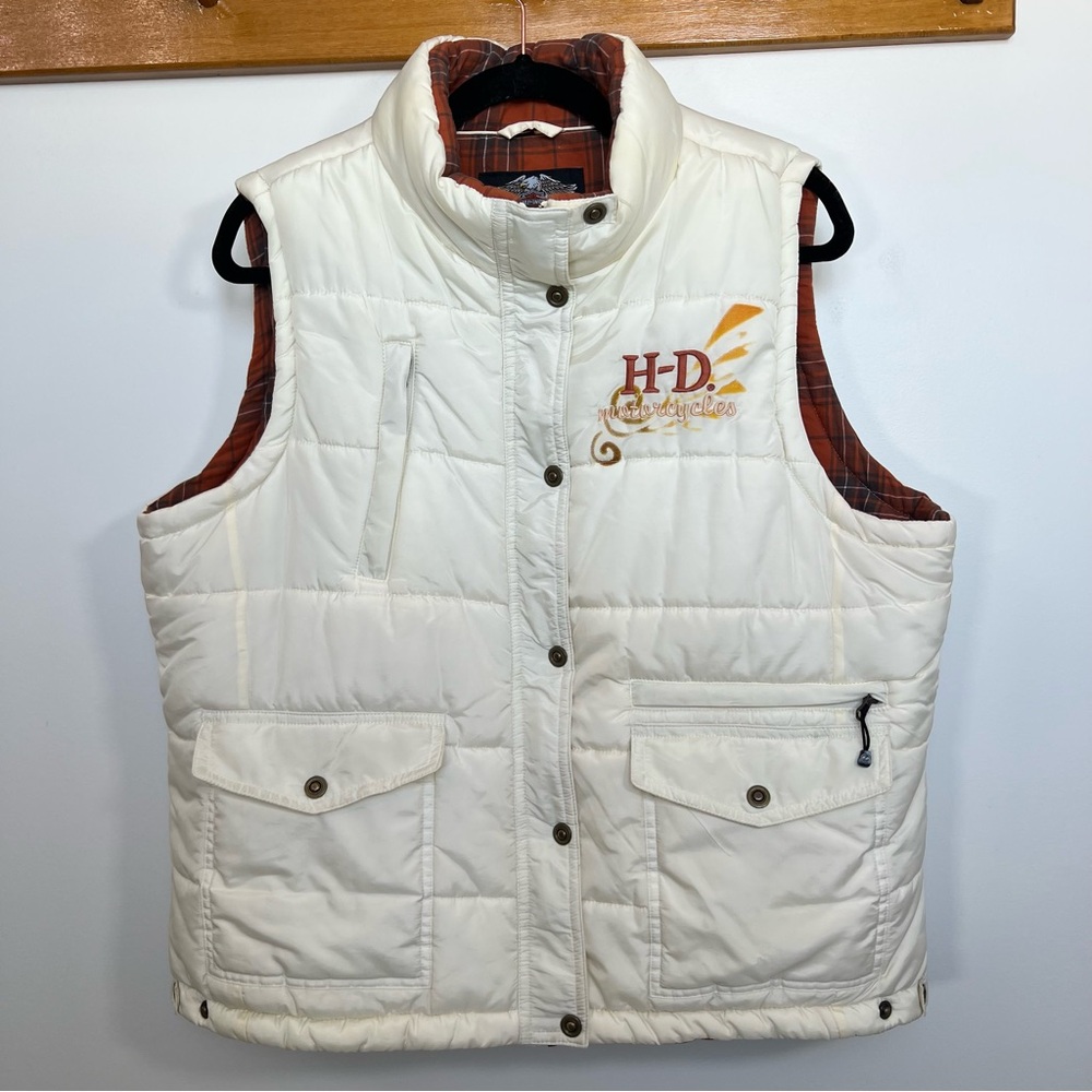 Harley-Davidson Puffer Vest with Embroidered Logo | XL